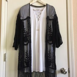 V Neck Flowy White Dress